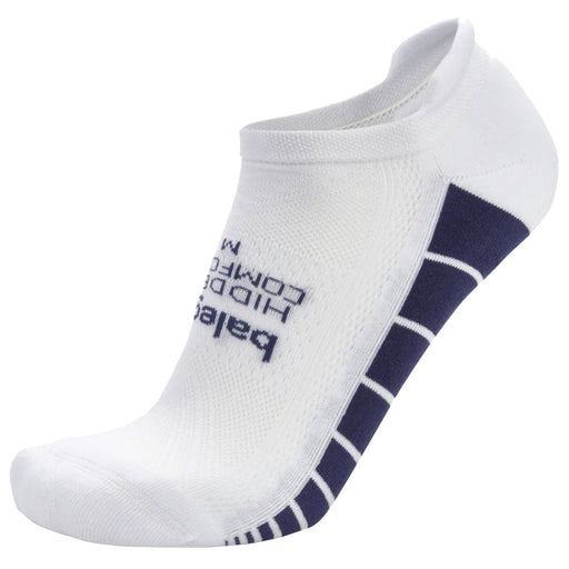 Balega Hidden Comfort Unisex No Show Socks - White/Skipper/XL