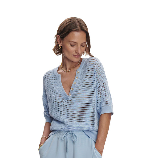 Varley Callie Womens Knit Top - Cashmere Blue/L