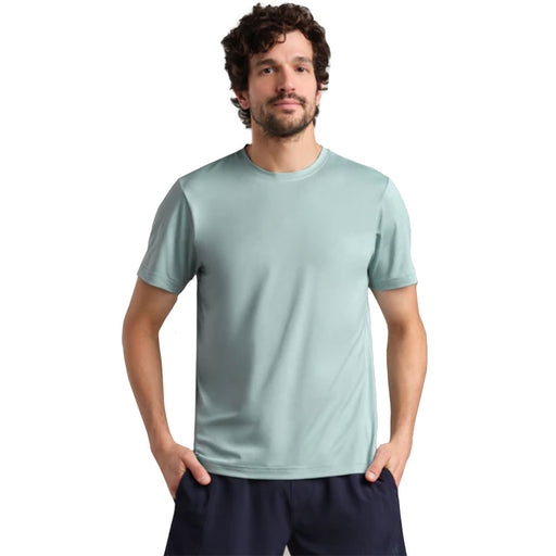 Rhone Backspin Mens Tennis Shirt - Blue Water/XL