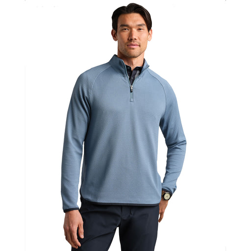 Rhone Founder's Quarter-Zip Mens Golf Pullover - Blue Stone/XL