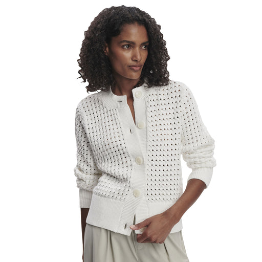 Varley Bettina Textured Knit Womens Jacket - Snow White/L