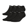 Adidas Athletic Cushioned Mens No Show Socks 6-Pack