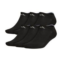 Load image into Gallery viewer, Adidas Athletic Cushioned Mens No ShowSocks 6-Pack - BLK/ALUMINUM 2/L
                        
                       - 1