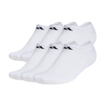 Load image into Gallery viewer, Adidas Athletic Cushioned Mens No ShowSocks 6-Pack - White/Black/L
                        
                       - 2