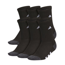 Load image into Gallery viewer, Adidas Athletic Cushioned Youth Crew Socks 6-Pack - Black/O Gry/Wht/L
                        
                       - 1