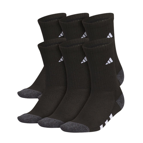 Adidas Athletic Cushioned Youth Crew Socks 6-Pack