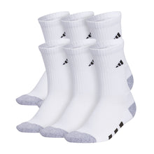 Load image into Gallery viewer, Adidas Athletic Cushioned Youth Crew Socks 6-Pack - White/Grey/Blk/L
                        
                       - 2