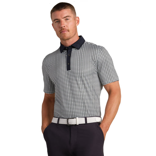 Rhone Sport Geo Mens Golf Polo - Moss Grn Wv Geo/XL