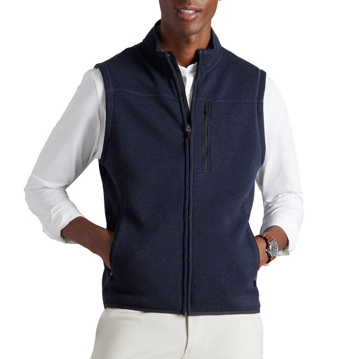Rhone Fleece Mens Vest - True Navy Hthr/XL