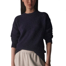 Load image into Gallery viewer, Varley Grady Boucle Womens Knit Sweater - Evening Blue/M
                        
                       - 1