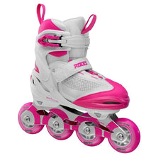 Load image into Gallery viewer, Roces Moody X TIF Adjustable Girls Inline Skates - White/Pink/4-7
                        
                       - 1