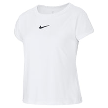 Load image into Gallery viewer, Nike Court Dri-FIT Girls Short Sleeve Tennis Shirt - 100 WHITE/L
                        
                       - 5