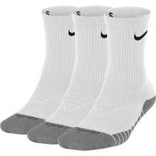 Load image into Gallery viewer, Nike Dry Cushion 3-Pack Kids Crew Socks - White/Grey/Blk/M
                        
                       - 1