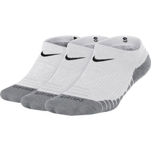 Load image into Gallery viewer, Nike Dry Cushion 3 Pack Kids No Show Socks - White/Grey/Blk/M
                        
                       - 3