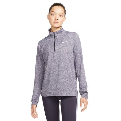 Nike Element Womens Running 1/2 Zip - CAVE PURPLE 540/XL