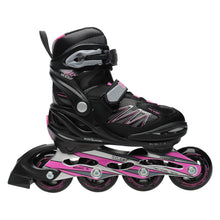 Load image into Gallery viewer, Roces Moody 5.0 Adjustable Girls Inline Skates - Black/Fushia/4-7
                        
                       - 1
