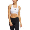 Adidas Dont Rest Alphaskin Padded White Womens Sports Bra