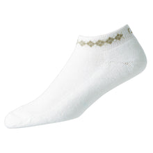 Load image into Gallery viewer, FootJoy ProDry Sportlet Argyle Women No Show Socks - White/Driftwood
                        
                       - 2