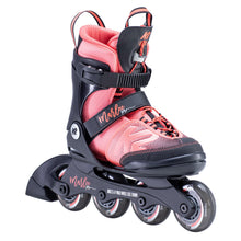 Load image into Gallery viewer, K2 Marlee Pro Girls Adjustable Inline Skates 2020 - Black/Coral/4-8
                        
                       - 1