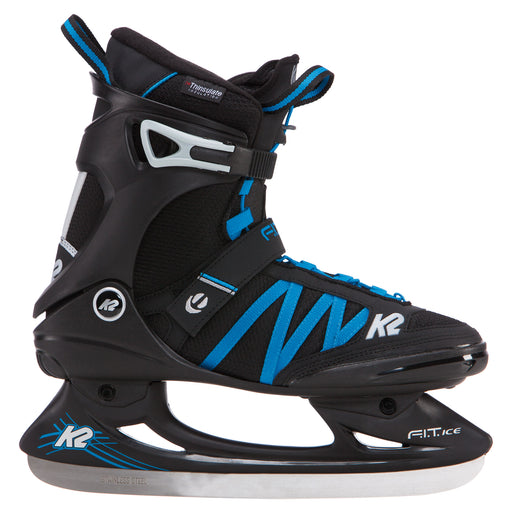 K2 F.I.T. Ice Pro Unisex Ice Skates 2018 - Black/Blue/9.0