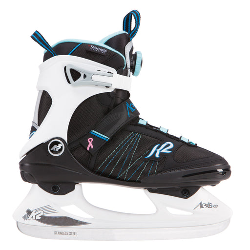 K2 Alexis Ice Boa Womens Ice Skates 2019 - Black/Wht/Blue/10.5