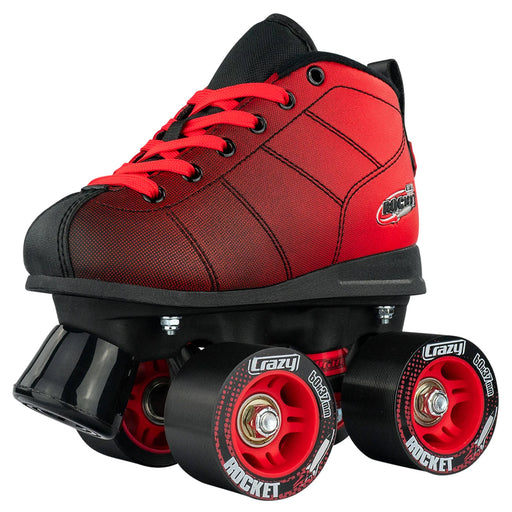 Crazy Skate Rocket Junior Roller Skates - KIDS J13/Black/Red