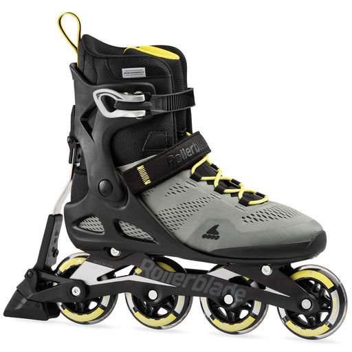 Rollerblade Macroblade 80 ABT Mens Inline Skates - Silver/N Yellow/13.5