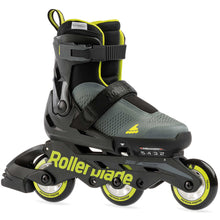 Load image into Gallery viewer, Rollerblade Microblade 3WD Boys Adj Inline Skates - Anthracite/Lime/5-8
                        
                       - 1