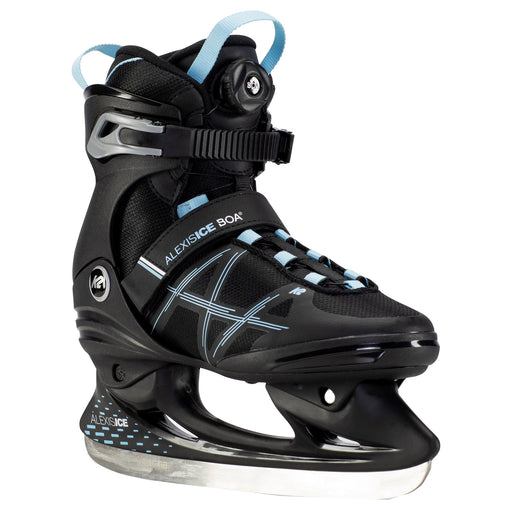 K2 Alexis Ice Boa Womens Ice Skates 2020 - Black/Blue/11.0