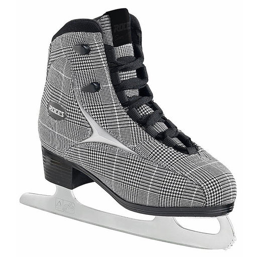 Roces Brits Womens Figure Skates - 12.0/Check Bk/Wt/Slv