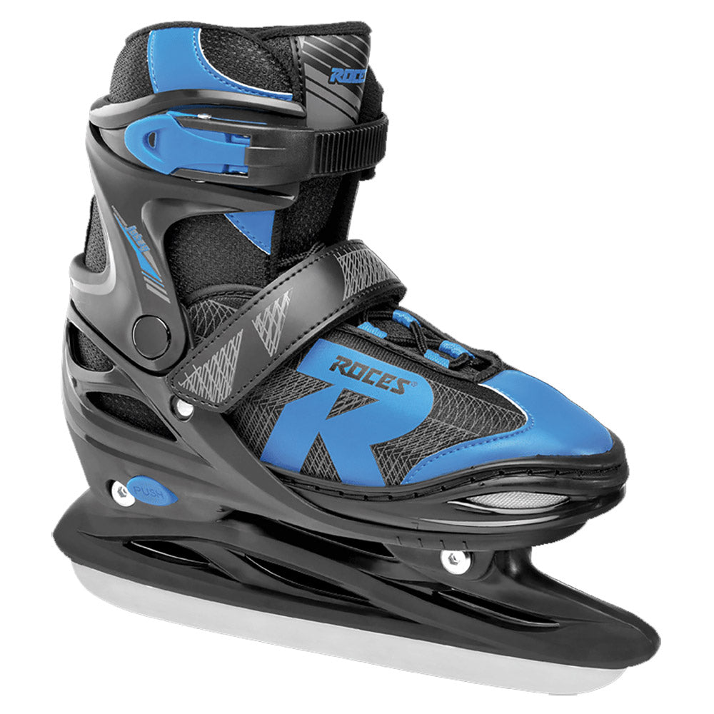 Roces Jokey 2.0 Adjustable Boys Ice Skates - 5-8/Black/Astro Blu