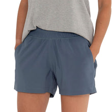 
                        
                          Load image into Gallery viewer, Free Fly Pull-On Breeze Blue Dusk 4in Wmns Shorts
                        
                       - 1