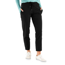 Load image into Gallery viewer, Free Fly Breeze Cropped Womens Pants - Black/XL
                        
                       - 1