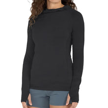 Load image into Gallery viewer, Free Fly Bamboo Shade Tide Pool Womens Hoodie - HTHR BLACK 111/L
                        
                       - 1