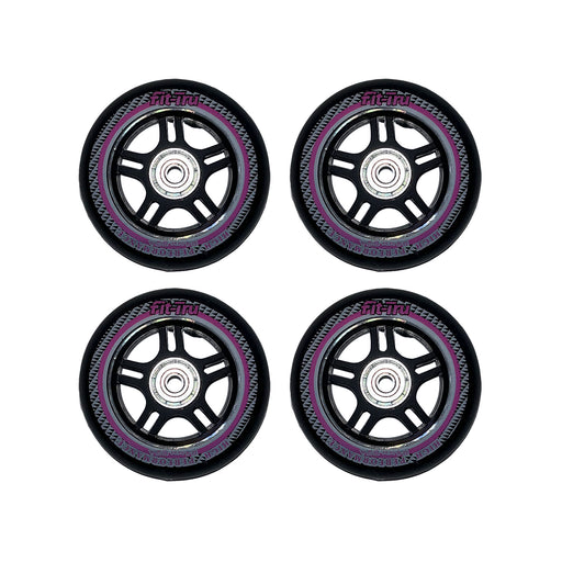 Fit-Tru Cruze 84mm Pink Inline Skate Wheels 4-Pack