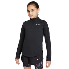 Load image into Gallery viewer, Nike Dri-FIT Run Girls Long Sleeve Running Shirt - BLACK 010/L
                        
                       - 1