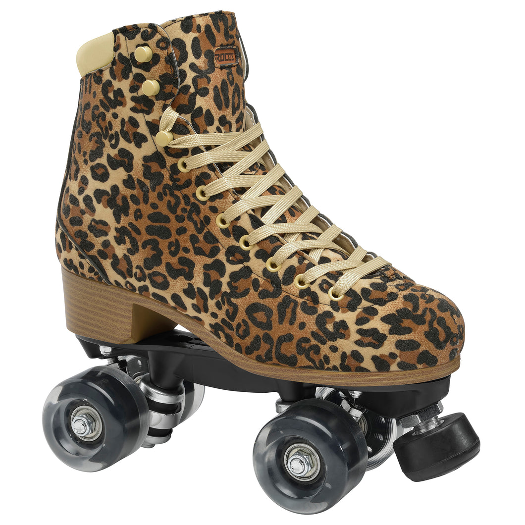 Roces Piper Leopard Unisex Roller Skates - M08 / W10/LEOPARD 001