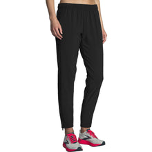 Load image into Gallery viewer, Brooks Shakeout Womens Running Pants - BLACK 001/XL
                        
                       - 1