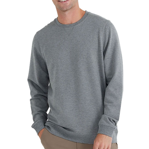 Free Fly Bamboo Heritage Hthr Graphite Men LS Crew - HTHR GRAPHT 104/XXL