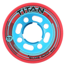 Load image into Gallery viewer, Sure Grip Titan Roller Skate Wheels 4-Pack - Red/62MM
                        
                       - 4