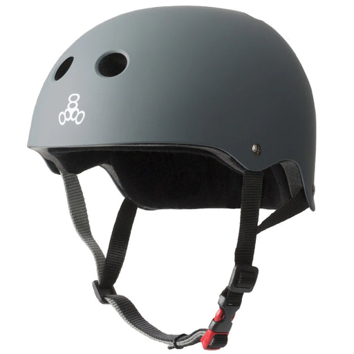 Triple Eight Certified Sweatsaver Carbon Helmet - Carbon Rubber/L/XL