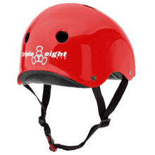 
                        
                          Load image into Gallery viewer, Triple Eight Certified Sweatsaver Red Gloss Helmet
                        
                       - 2