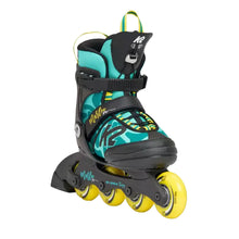 
                        
                          Load image into Gallery viewer, K2 Marlee Pro Girls Adjustable Inline Skates - Green/Yellow/4-8
                        
                       - 1