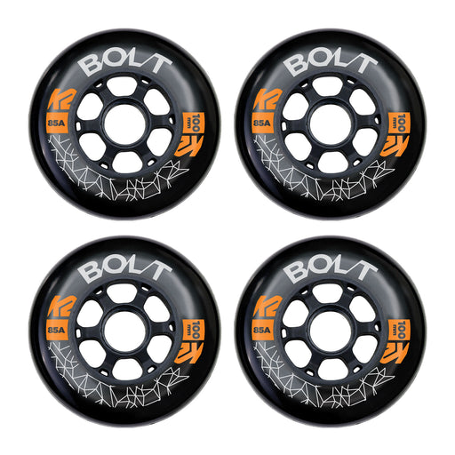 K2 Bolt 100mm/85A Inline Skate Wheels - 4 Pack