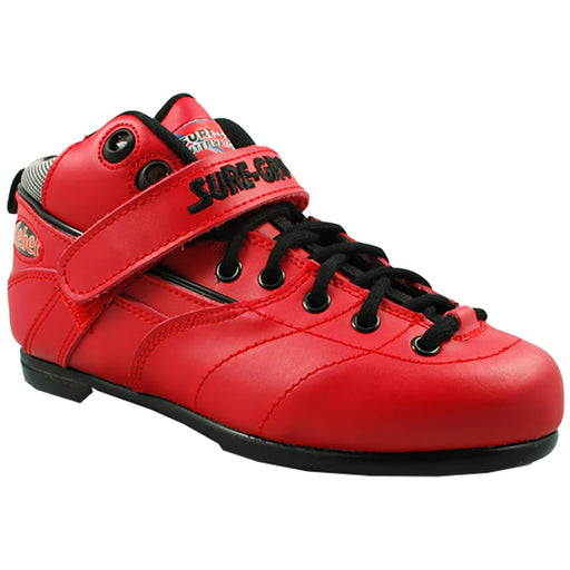 Sure Grip Rebel Derby Unisex Roller Skate Boot - Red/M13 / W15