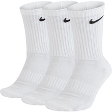 
                        
                          Load image into Gallery viewer, Nike Everyday Cushioned 3-Pack Mens Crew Socks - 100 WHITE/BLACK/XL
                        
                       - 2
