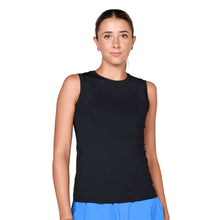 
                        
                          Load image into Gallery viewer, Sofibella UV Colors Womens Sleeveless Tennis Shirt - Black/2X
                        
                       - 16