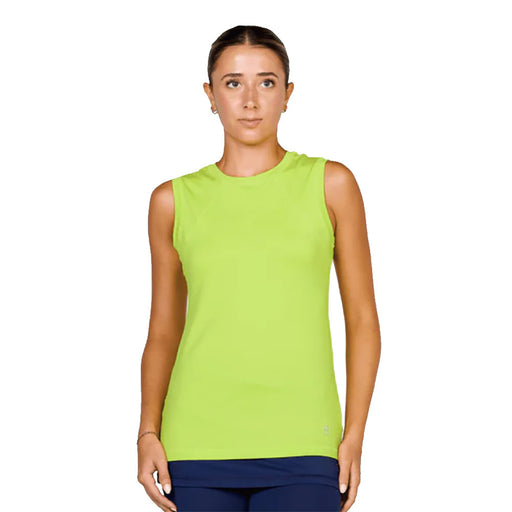 Sofibella UV Colors Womens Sleeveless Tennis Shirt - Teddy/2X