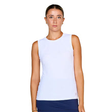 
                        
                          Load image into Gallery viewer, Sofibella UV Colors Womens Sleeveless Tennis Shirt - White/2X
                        
                       - 37
