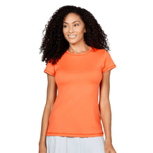 
                        
                          Load image into Gallery viewer, Sofibella UV Colors SS Womens Tennis Shirt - Nectarine/2X
                        
                       - 19